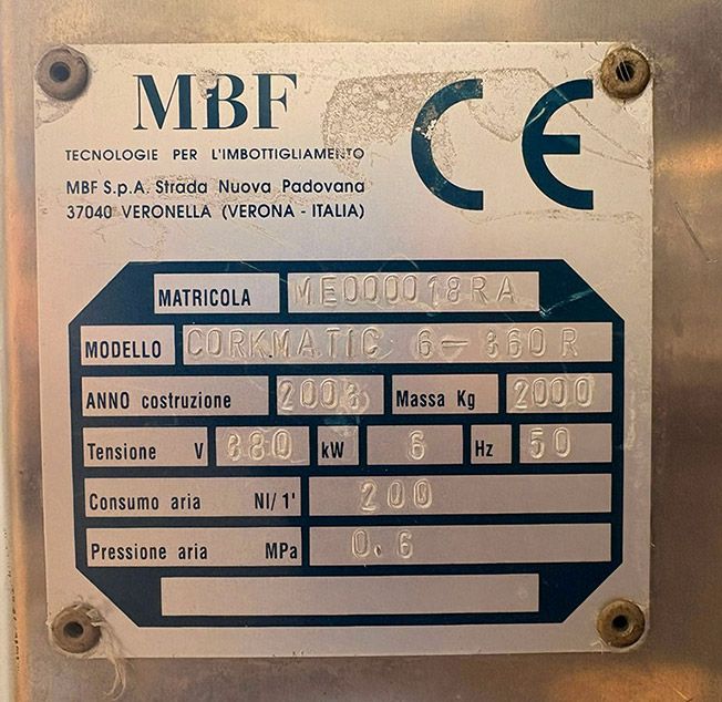 MBF CORKMATIC 6 - 360R 